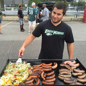 One Crazy Fan Tailgating